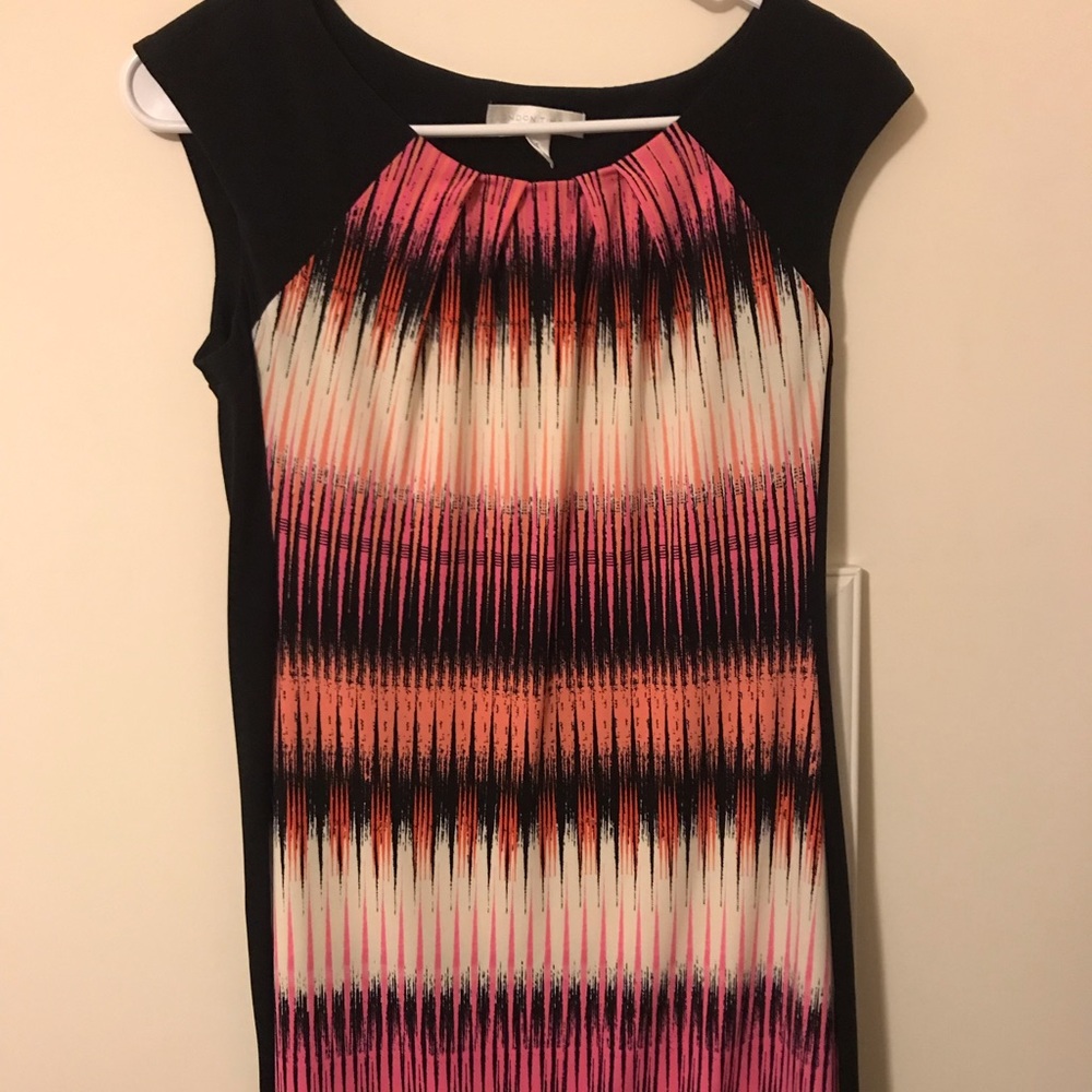 Knee length printed dress